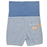 Комплект футболка и шорты Steiff, хлопок, 2 мес., белый с голубым (6632826/16457) - Pampik - 4