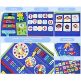 Детская развивающая тактильная сумочка-бизиборд Urmywo, голубой (UMMZBAL) - Pampik - 4