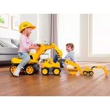 Екскаватор Big для катання малюка, жовтий (55811) - Pampik - 7