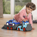 Вантажівка Dickie Toys АВС Тедді, з причепом та машинкою, звук, світло, 60 см (4119002) - Pampik - 13