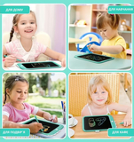 Дитячий LCD планшет для малювання Urmywo Динозаврик 10” Multicolor, блакитний (UК1006blue) - Pampik - 8