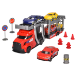 Ігровий набір Dickie Toys з автотранспортером, 5 металевими машинками та аксесуарами (3745012) - Pampik - 3