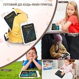 Дитячий LCD планшет для малювання Urmywo Єдиноріг 10” Multicolor, білий (UК1009white) - Pampik - 5