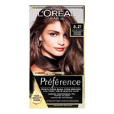 Стійка фарба для волосся L'Oreal Paris Preference 6.21 Zurich Cool Iridescent Very Light Brown, 174 мл - Pampik - 2