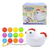 Развивающий набор сортер-головоломка Urmywo Наседка, фрукты и овощи (DF19) - Pampik - 2