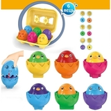 Развивающий набор сортер-головоломка Urmywo Цыплята в лотке (DF33) - Pampik - 3