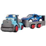 Вантажівка Dickie Toys АВС Тедді, з причепом та машинкою, звук, світло, 60 см (4119002) - Pampik