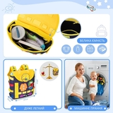 Дитячий розвиваючий тактильний рюкзак-бізіборд Urmywo (UMMZBBAD) - Pampik - 4