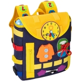 Дитячий розвиваючий тактильний рюкзак-бізіборд Urmywo (UMMZBBAD) - Pampik