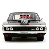 Машина металева Jаdа Форсаж Додж Чарджер (1970) з фігyркою Доменіка Торетто, 1:24, чорний (253205006) - Pampik - 9