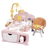 Ігровий набір Smoby Baby Nurse. Теракотова пудра. Дитяча кімната зі звуковими ефектами та аксесуарами (7600220393) - Pampik