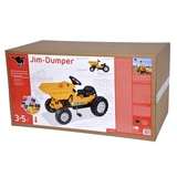 Трактор педальный Big Самосвал Джим Дампер для катания малыша, желтый (56568) - Pampik - 4