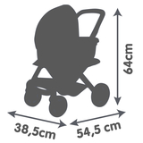 Коляска для ляльки Smoby Maxi-Cosi 3 в 1, зі знімною люлькою, айворі (7600253122) - Pampik - 5