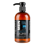 Гель для душа, волос и лица для мужчин Dead Sea Collection Men’s Sandalwood Face Hair&Body Wash 3 in 1, 500 мл - Pampik