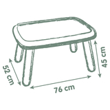 Стіл дитячий Smoby Life, 76х52х45 см, зелено-сірий (7600880408) - Pampik - 5