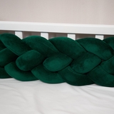 Бампер-косичка Twins, 4-х прядна, 240 см, смарагдовий (2020-K4-240-06) - Pampik - 3