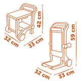 lгровий набiр Smoby B+D Bricolo Smart Workbench Блек + Деккер Пересувна майстерня 3 в 1 (360219) - Pampik - 6