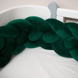 Бампер-косичка Twins, 4-х прядна, 240 см, смарагдовий (2020-K4-240-06) - Pampik - 2