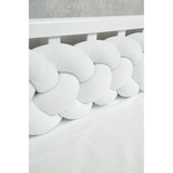 Бампер-косичка Twins, 4-х прядна, 240 см, білий (2020-K4-240-01) - Pampik - 2