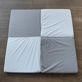 Килимок ігровий 3 в 1 Candide, 60х60х4 см, 4шт., сірий (595120/26572) - Pampik - 7