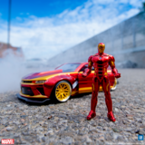 Машина металева Jada Марвел. Месники Шевроле Камаро (2016) з фігуркою Залізної людини, 1:24, червоний (253225003) - Pampik - 14