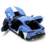 Машина металлическая Jada Роботех Тойота Супра с фигуркой Макса Стерлинг, 1:24, голубой (253255051) - Pampik - 7