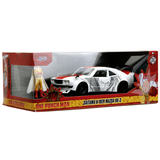 Машина металлическая Jada Ванпанчмен Мазда RX-3 (1974) с фигуркой Сайтама, 1:24, белый (253255058) - Pampik - 7