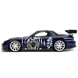 Машина металлическая Jada Наруто Мазда RX-7 тюнингованная с фигуркой Какаши, 1:24, темно-синий (253255085) - Pampik - 6