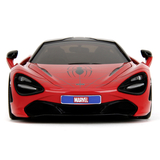 Машина металева Jada Марвел. Людина-Павук Макларен 720S з фігуркою Людини-Павука, 1:24, червоний (253225034) - Pampik - 12
