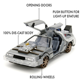 Машина металлическая Jada Назад в будущее 3 Машина времени, 1:24, серый (253255073) - Pampik - 8