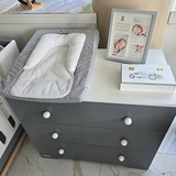 Матрасик для пеленальния Candide, 70х50 см, серый (154863/22116) - Pampik - 3