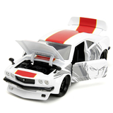 Машина металлическая Jada Ванпанчмен Мазда RX-3 (1974) с фигуркой Сайтама, 1:24, белый (253255058) - Pampik - 4