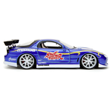 Машина металлическая Jada Уличный боец Mazda RX-7 с фигуркой Чан-ли, 1:24, синий (253255062) - Pampik - 5