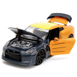 Машина металлическая Jada Наруто Ниссан GT-R с фигуркой Наруто, 1:24, оранжевый (253255054) - Pampik - 8