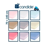 Простыня на резинке Candide, трикотажная, 140х70 см, белый (693572/11079) - Pampik - 5