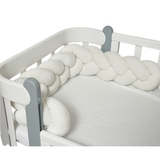 Бампер-косичка Twins Ego, 3-х прядна, 240 см, світло-бежевий (2020-K3-240E-202) - Pampik