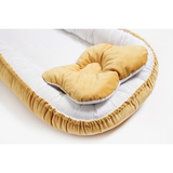 Кокон-позиционер Twins Velvet, с ортопедической подушкой, желтый (9064-TV-05) - Pampik - 2