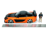 Машина металева Jada Форсаж 9 Мазда RX-7 з фігуркою Хана, 1:24, помаранчевий (253205002) - Pampik - 11