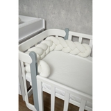 Бампер-косичка Twins Ego, 3-х прядна, 240 см, світло-бежевий (2020-K3-240E-202) - Pampik - 3