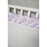 Бампер-косичка Twins, 3-х прядна, 220 см, лавандовий (2020-K3-220-11) - Pampik - 4