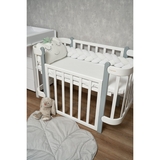 Бампер-косичка Twins Pastel, 3-х прядна, 220 см, білий (2020-K3-220P-01) - Pampik - 2