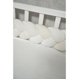 Бампер-косичка Twins Pastel, 3-х прядна, 220 см, світло-бежевий (2020-K3-220P-202) - Pampik - 4