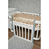 Бампер-косичка Twins, 3-х прядна, подвійна, 300х18 см, бежевий (2020K32-300-02) - Pampik - 3