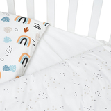 Комплект постільної білизни Twins Sky, 120х90 см, 4 предмети, різнокольоровий (3023-TS-20) - Pampik - 3