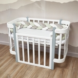 Бампер-косичка Twins, 3-х прядна, 120 см, м'ятний (2020-K3-120-14) - Pampik - 2