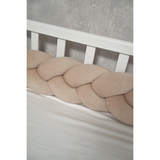 Бампер-косичка Twins Ego, 3-х прядная, 200 см, бежевый (2020-K3-200E02) - Pampik - 4