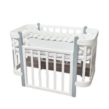 Бампер-косичка Twins, 3-х прядна, 220 см, світло-бежевий (2020-K3-220-202) - Pampik