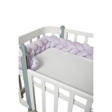 Бампер-косичка Twins, 3-х прядна, 240 см, лавандовий (2020-K3-240-11) - Pampik