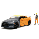 Машина металлическая Jada Наруто Ниссан GT-R с фигуркой Наруто, 1:24, оранжевый (253255054) - Pampik - 2
