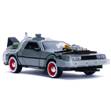 Машина металева Jada Назад у майбутнє 3 Машина часу (1989) зі світловим ефектом, 1:24, сірий (253255027) - Pampik - 2